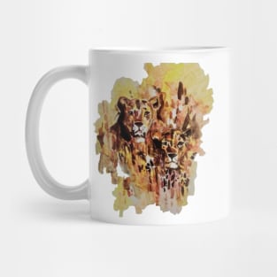 Lion acrylic painting Mug